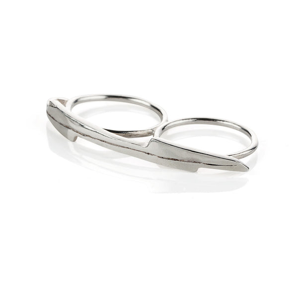 Double finger razor ring – t.kahres jewelry