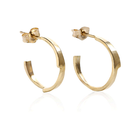 Gold baby razor hoops