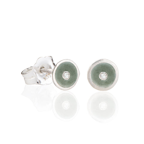 Diamond champagne droplet studs